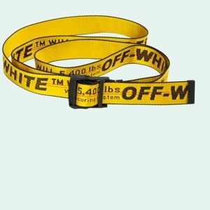 Off-White yellow industrial belt